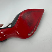 Christian Louboutin Studded Pointed Toe Stiletto Heels Red Sole Black EU 38 US 7.5