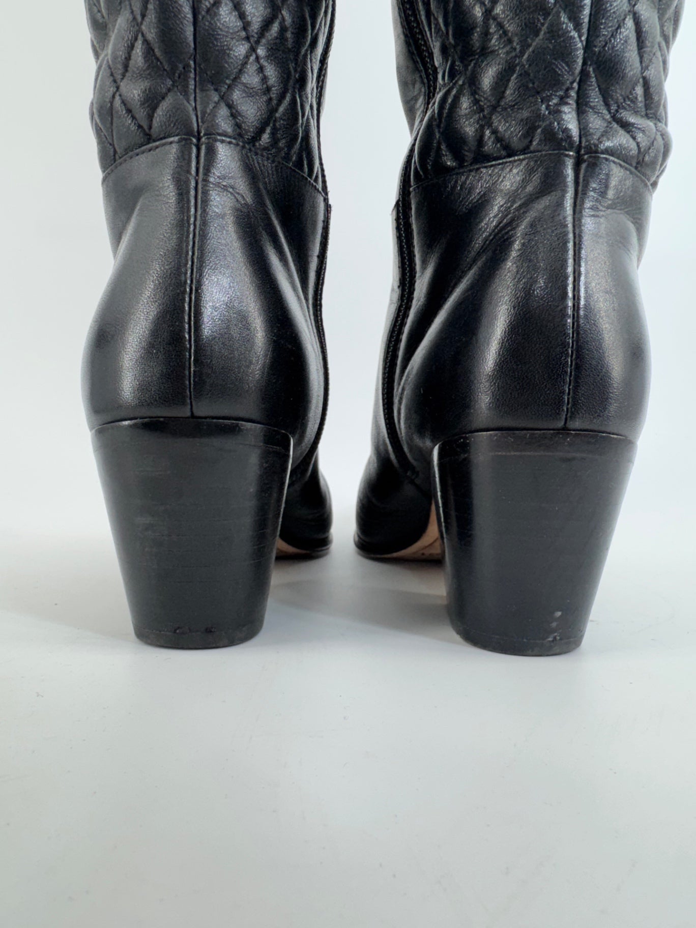 Cole Haan Black Leather Tall Riding Boot Sz 6.5