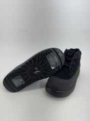 Kids UGG Plush Black Waterproof Suede Short Boots Size 3