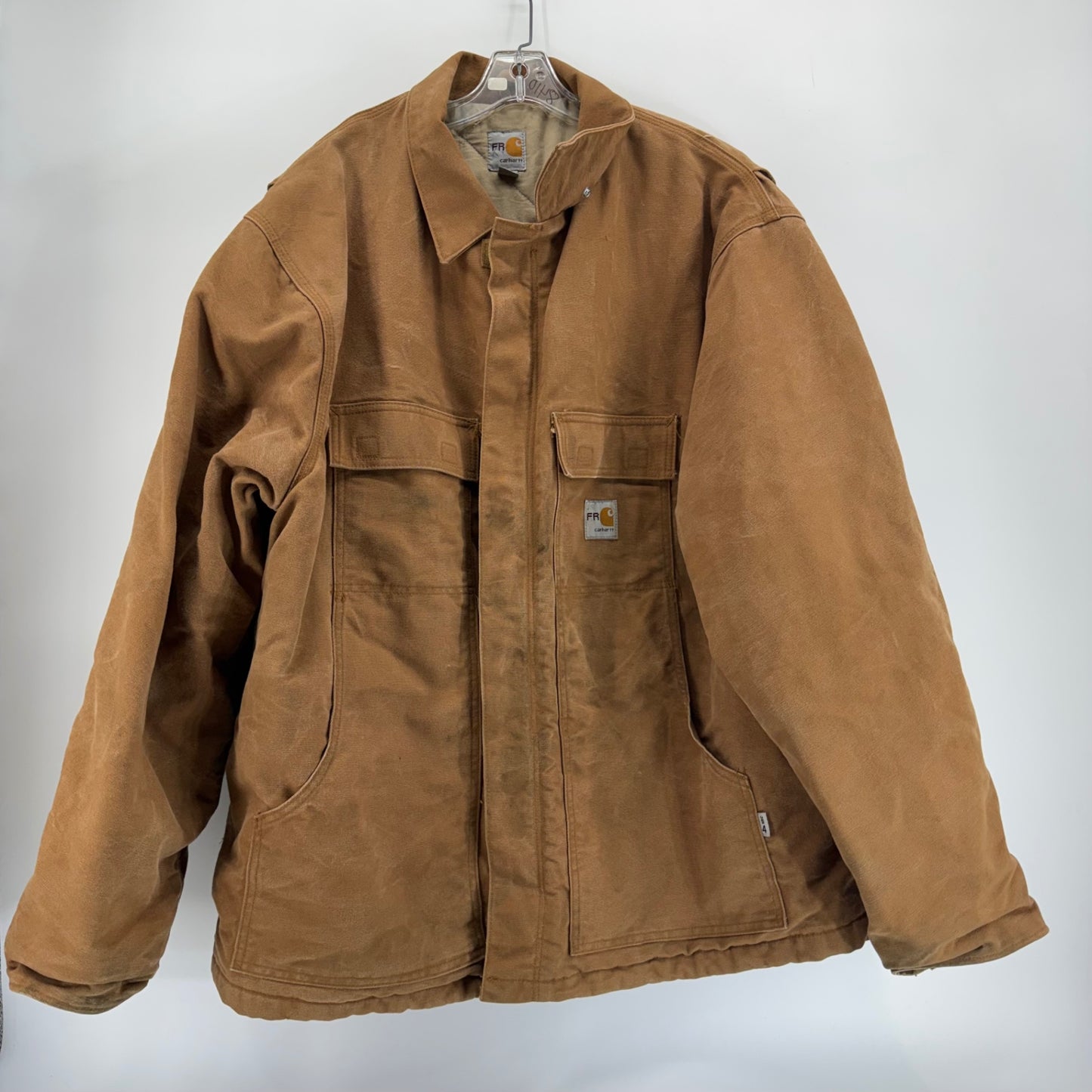 Carhartt Brown FR Jacket Flame Resistant Sz 2XL