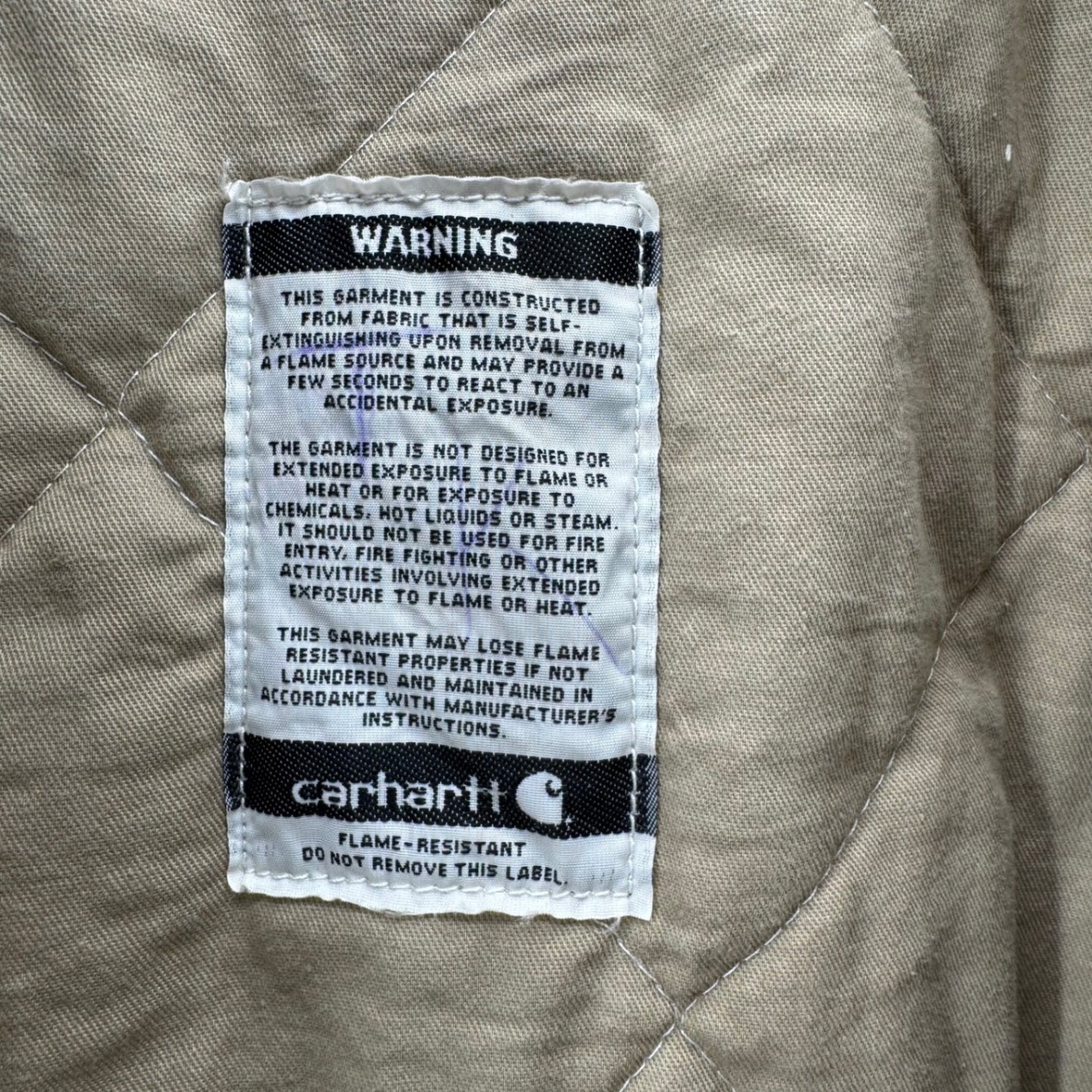 Carhartt Brown FR Jacket Flame Resistant Sz 2XL