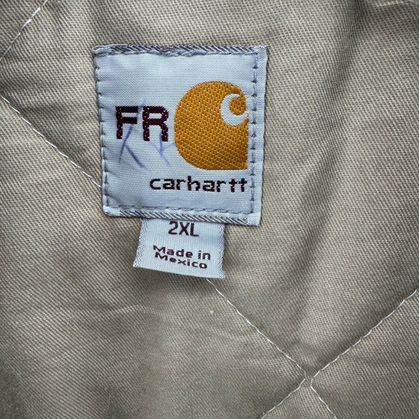 Carhartt Brown FR Jacket Flame Resistant Sz 2XL