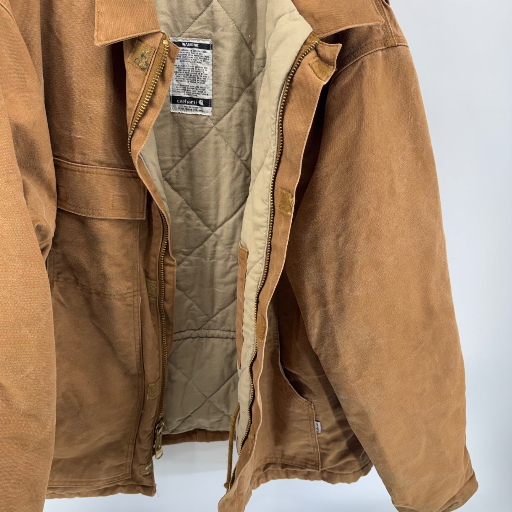 Carhartt Brown FR Jacket Flame Resistant Sz 2XL