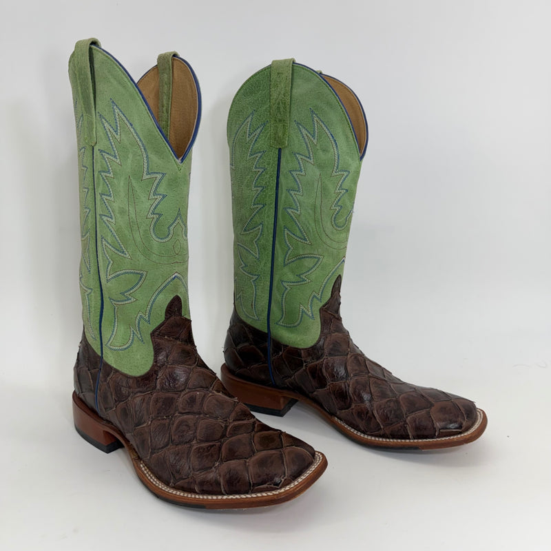 Horse Power by Anderson Bean Exotic Pirarucu Cowboy Boots – Men’s Size 9D