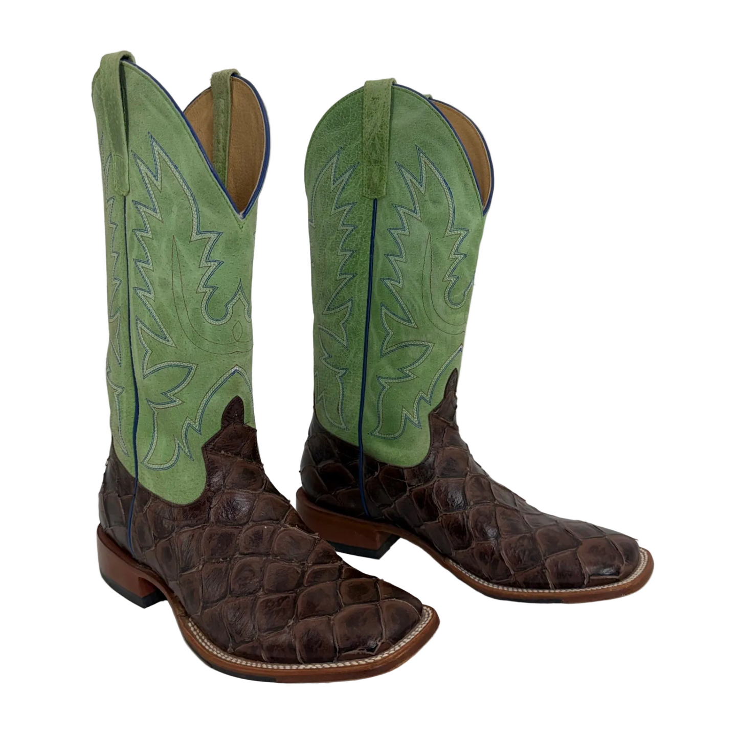 Horse Power by Anderson Bean Exotic Pirarucu Cowboy Boots – Men’s Size 9D