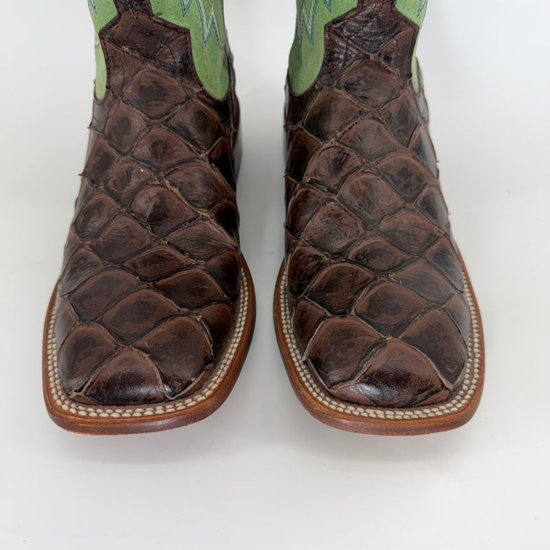 Horse Power by Anderson Bean Exotic Pirarucu Cowboy Boots – Men’s Size 9D