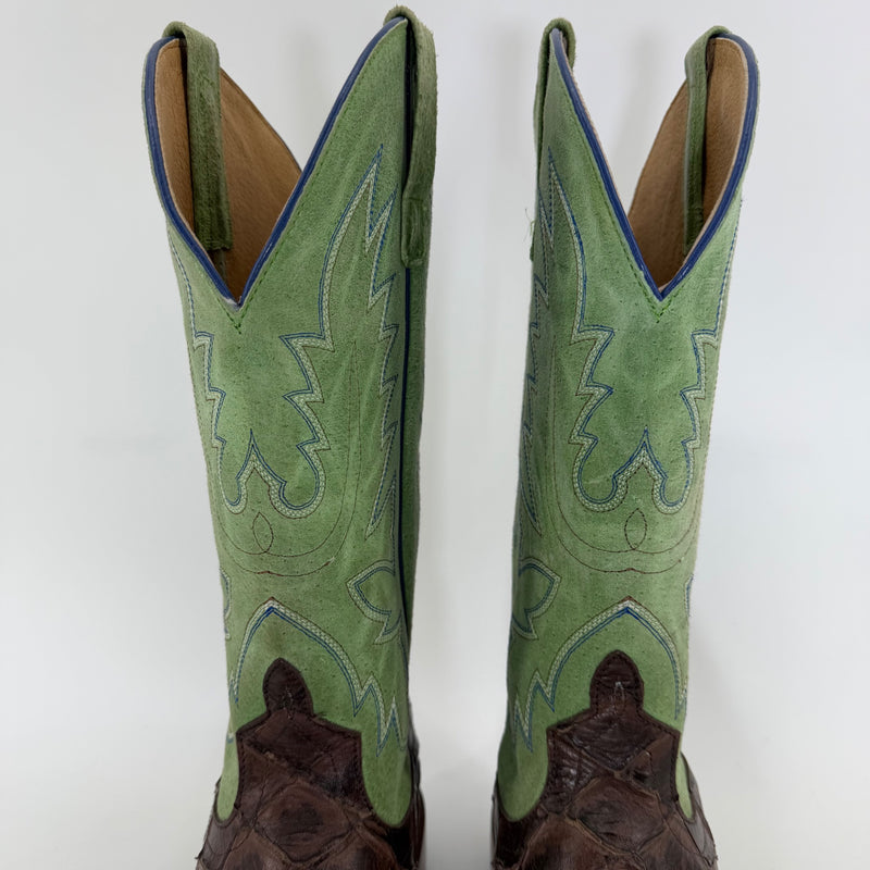 Horse Power by Anderson Bean Exotic Pirarucu Cowboy Boots – Men’s Size 9D