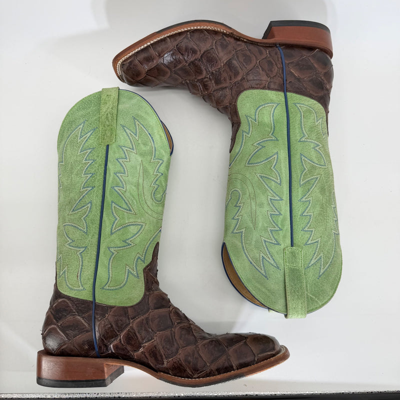 Horse Power by Anderson Bean Exotic Pirarucu Cowboy Boots – Men’s Size 9D