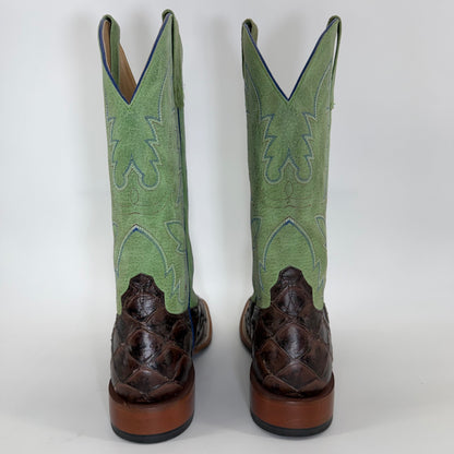 Horse Power by Anderson Bean Exotic Pirarucu Cowboy Boots – Men’s Size 9D