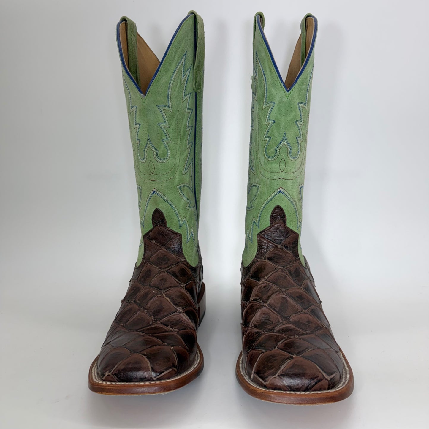 Horse Power by Anderson Bean Exotic Pirarucu Cowboy Boots – Men’s Size 9D