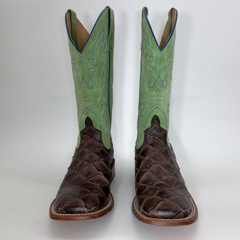 Horse Power by Anderson Bean Exotic Pirarucu Cowboy Boots – Men’s Size 9D