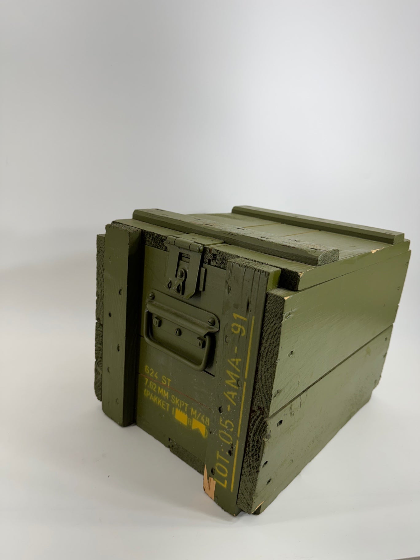 Military Green Wood Box