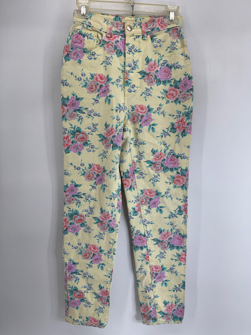 Sergio Valente Yellow Floral Pants