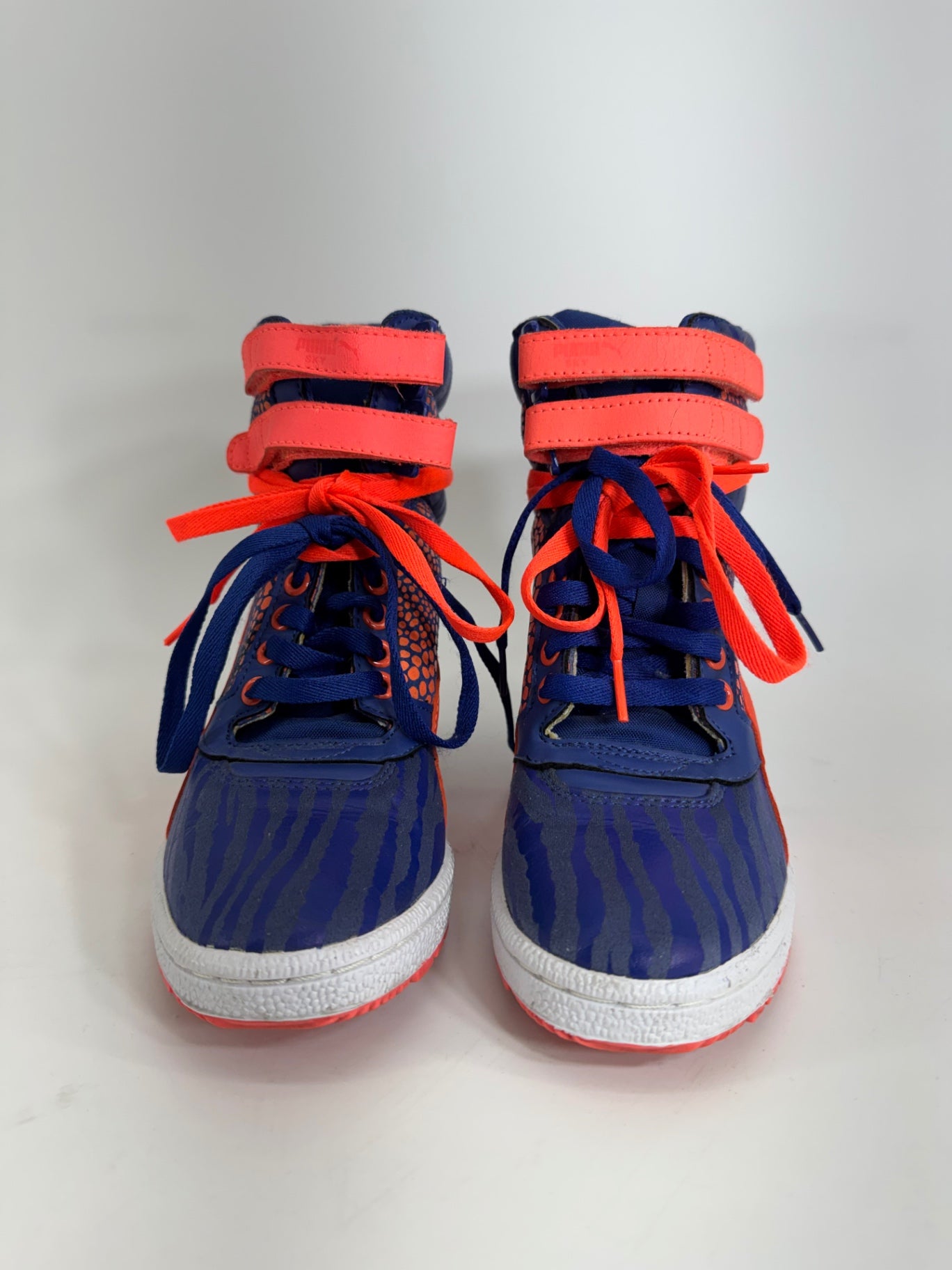 PUMA Sky Wedge Reptile Sneakers Blue/Orange