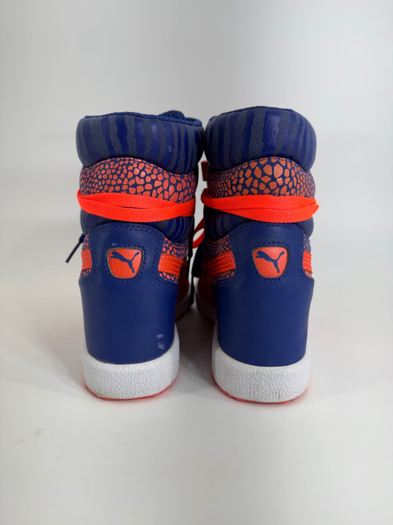 PUMA Sky Wedge Reptile Sneakers Blue/Orange