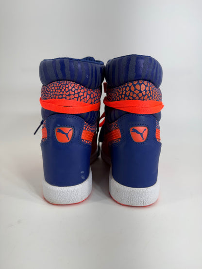 PUMA Sky Wedge Reptile Sneakers Blue/Orange