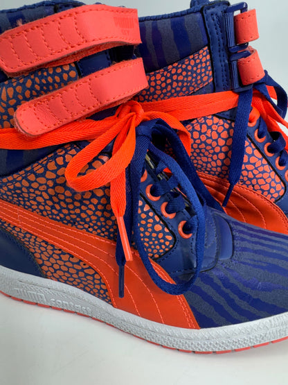 PUMA Sky Wedge Reptile Sneakers Blue/Orange