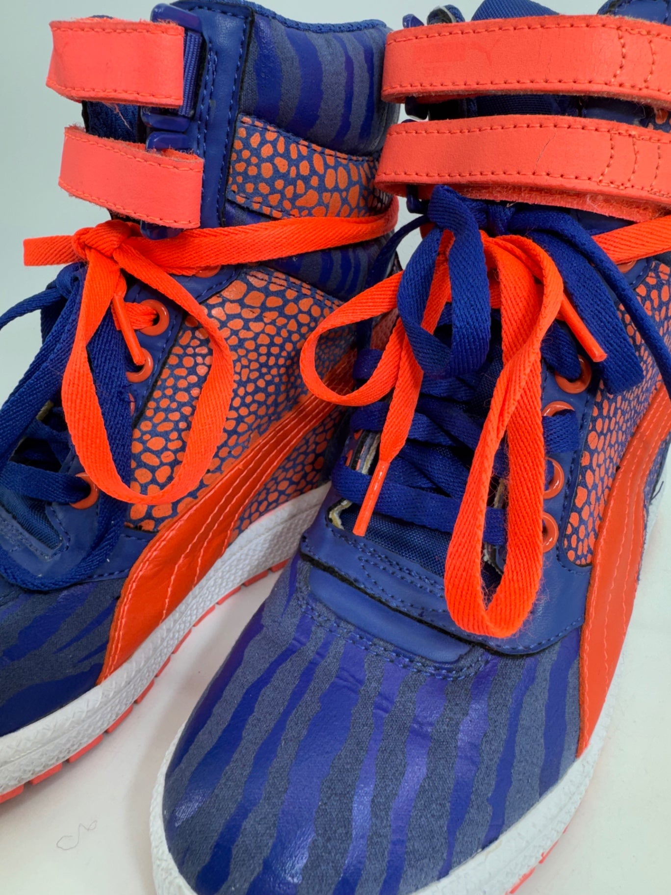 PUMA Sky Wedge Reptile Sneakers Blue/Orange