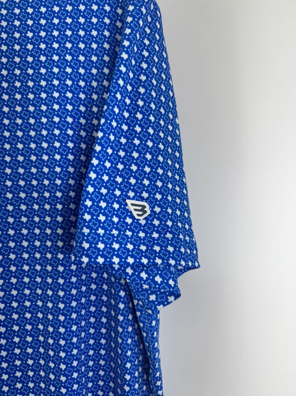 Burlebo Texas Print Polo Large NWT