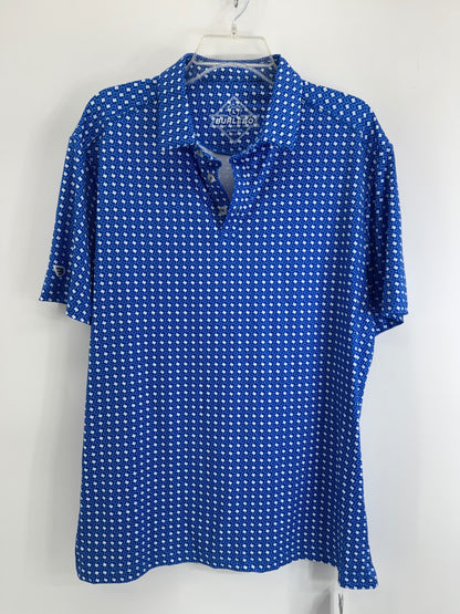 Burlebo Texas Print Polo Large NWT