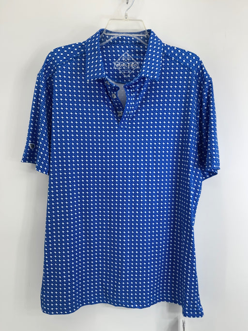 Burlebo Texas Print Polo Large NWT