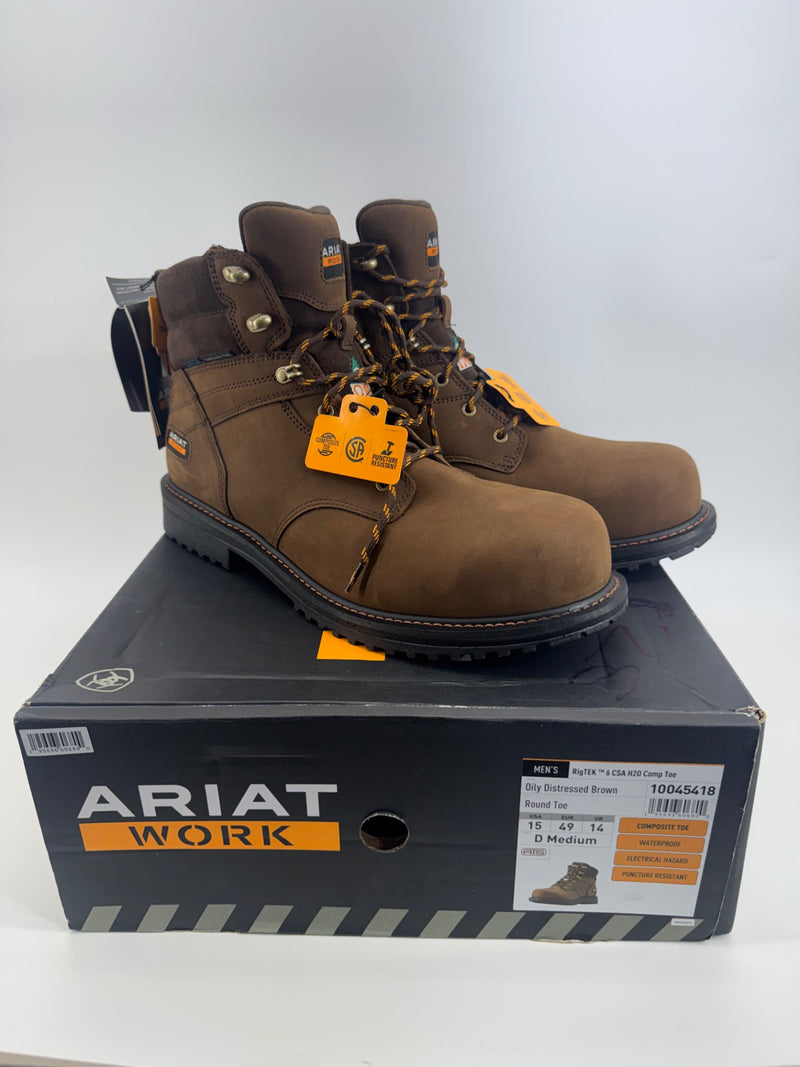 Ariat Work RigTEK ™ 6 CSA H20 Comp Toe Mens 15 D