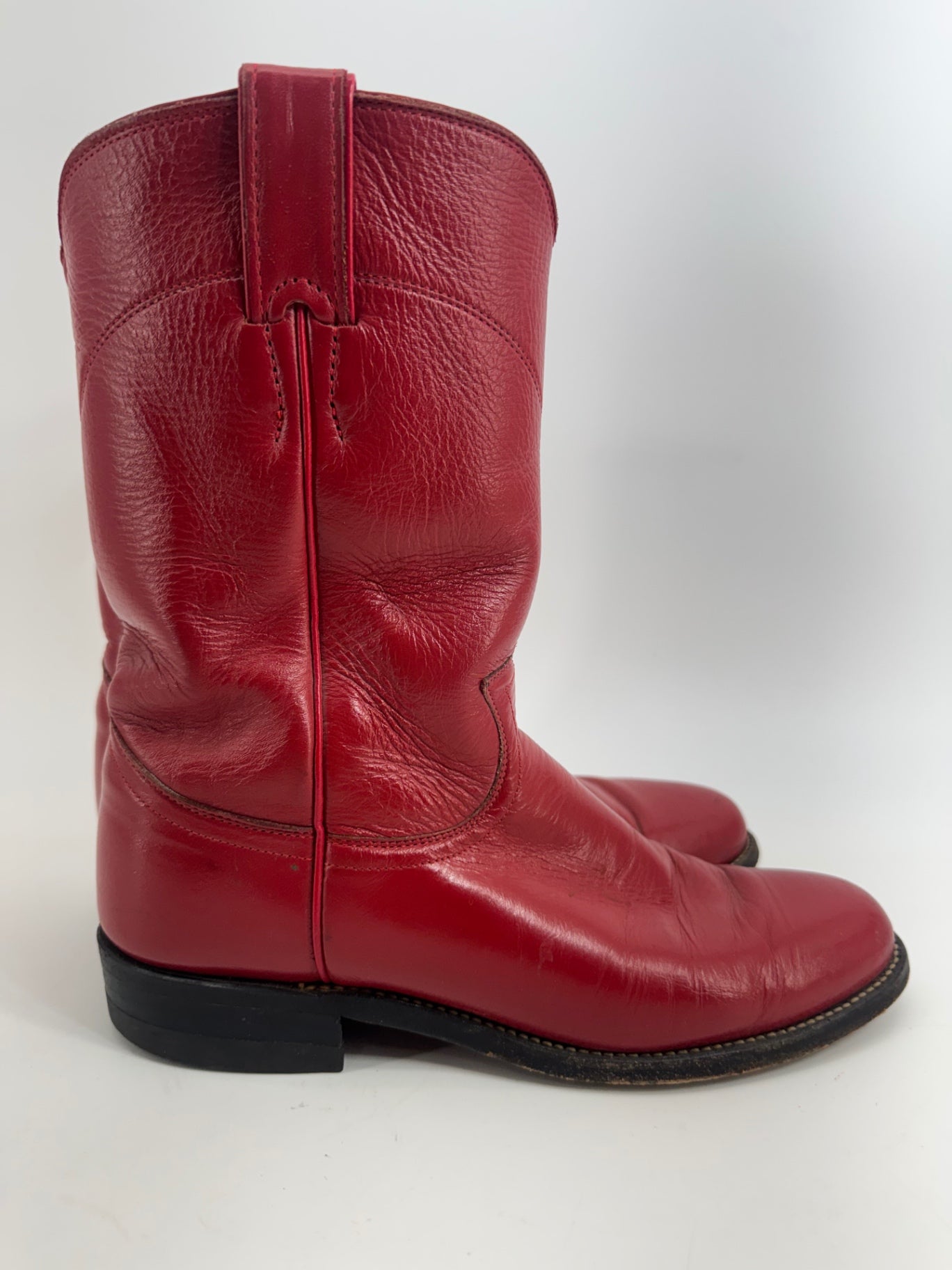 Vintage Justin Red Cowboy Boots Women’s Size 7.5
