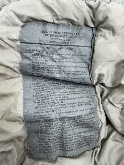 USGI Modular Sleeping Bag System Foliage Green USGI Intermediate Cold