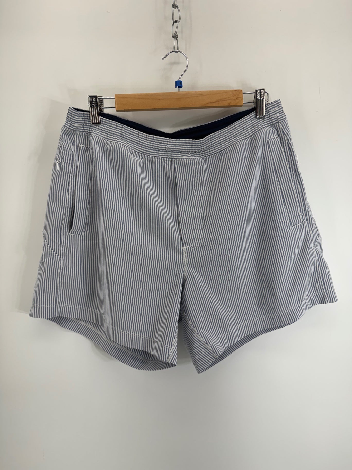 Birddogs Blue/White Striped Shorts