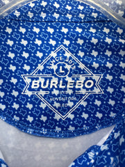 Burlebo Texas Print Polo Large NWT