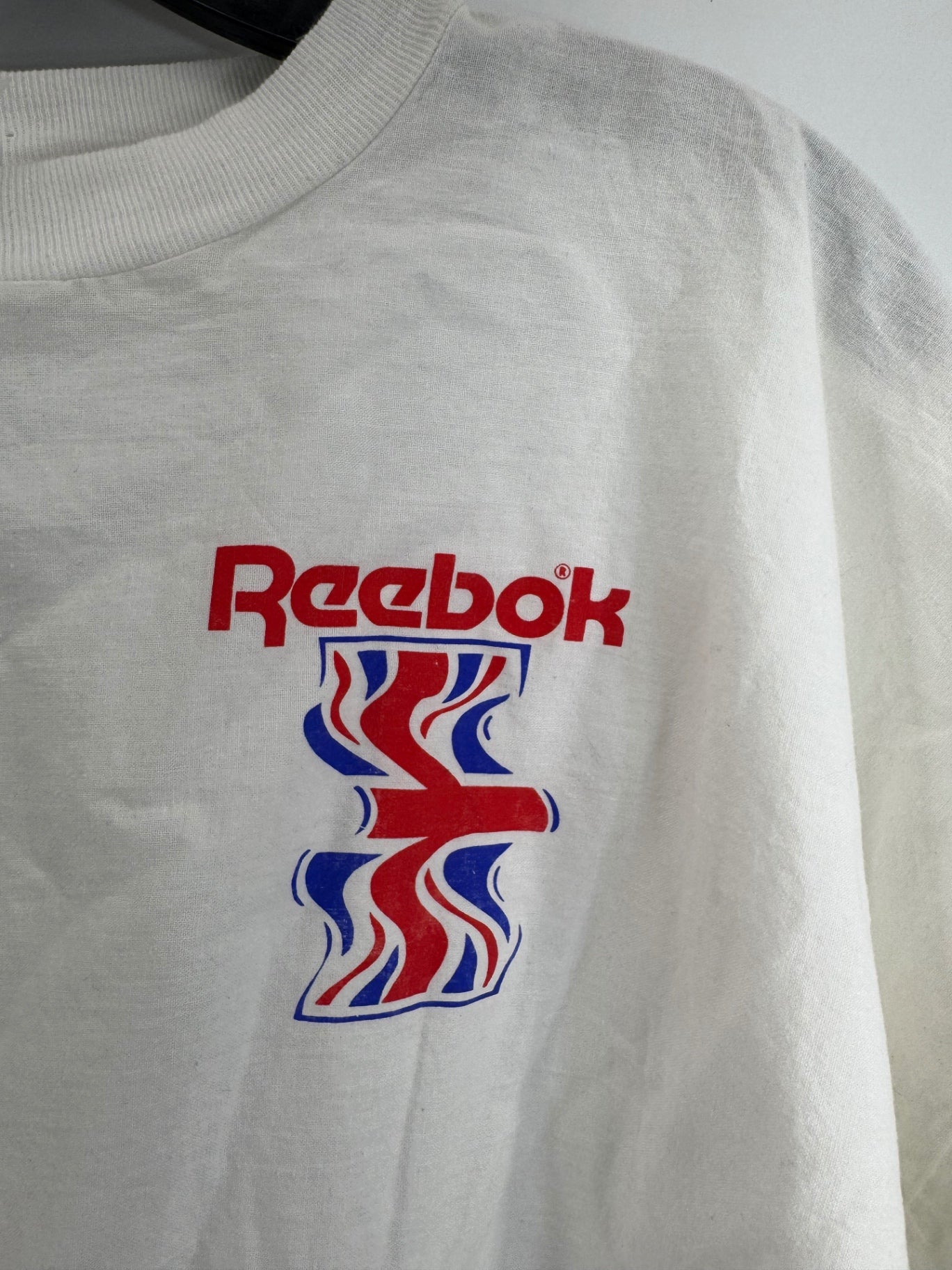 Vintage White Reebok Crewneck Sweatshirt Sz XL