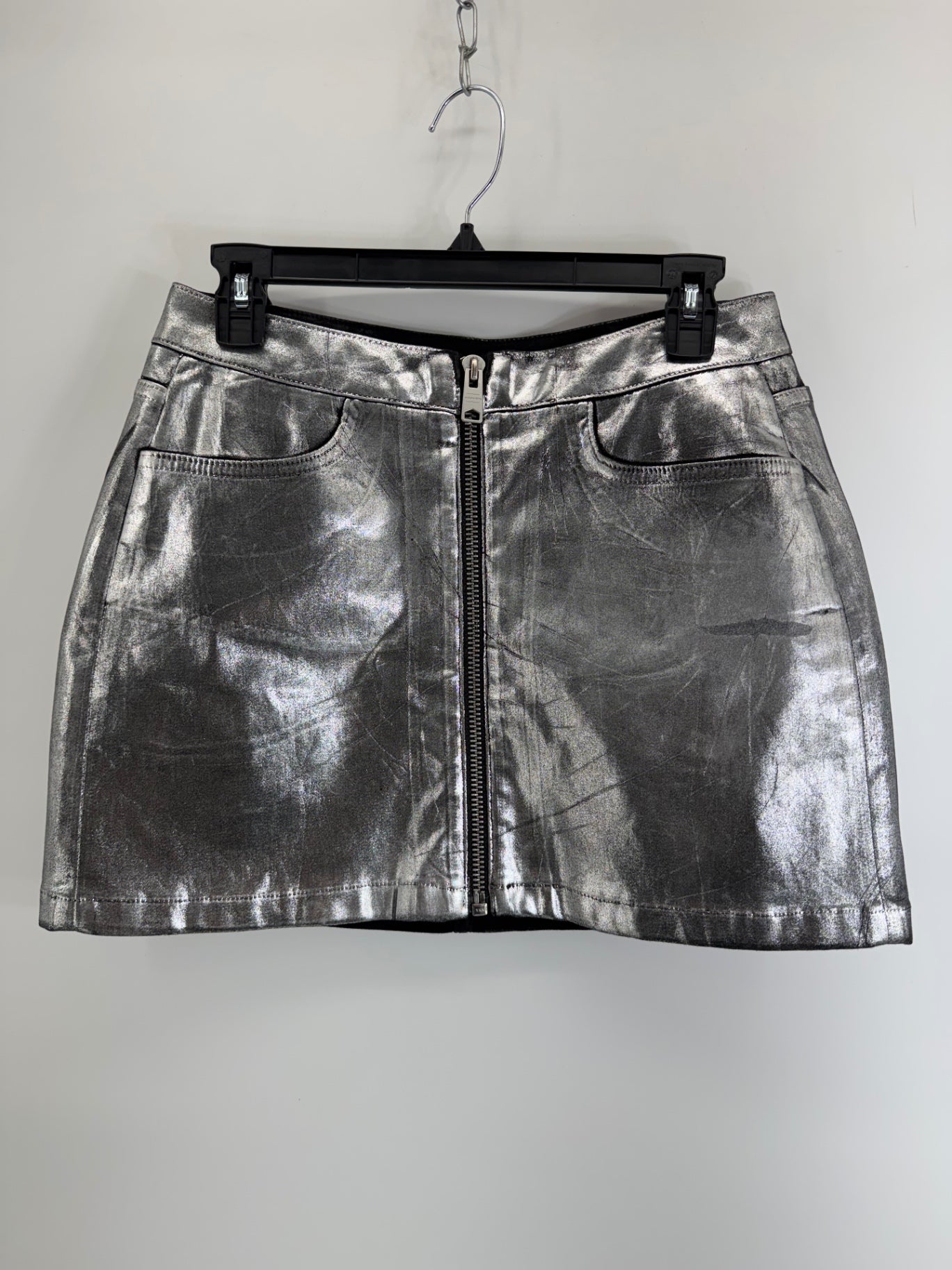 All Saints Silver/Black Skirt