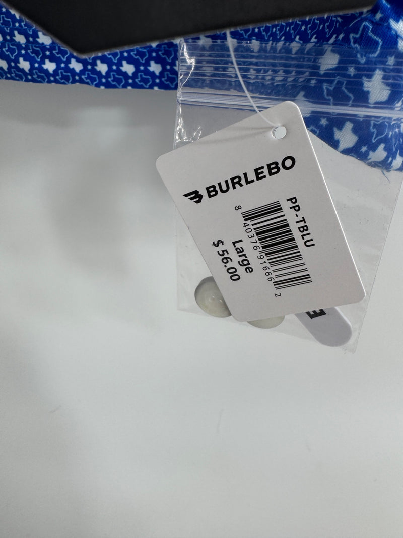 Burlebo Texas Print Polo Large NWT