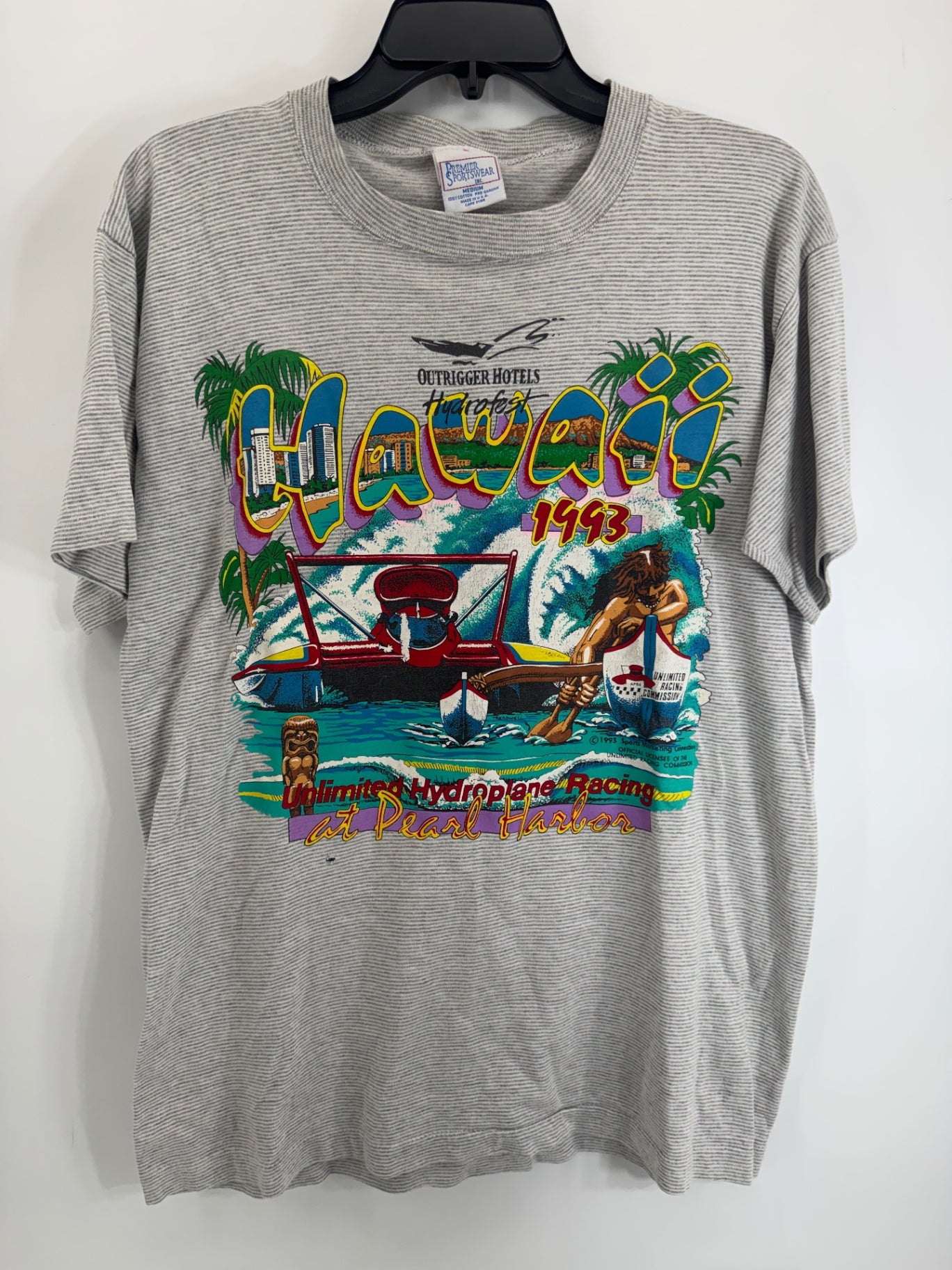 Vintage Hawaii 1993 Hydrofest Boating Shirt Sz Medium