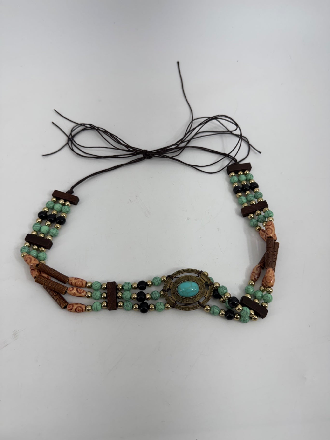 Unbranded Beaded Twine Necklace