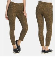 Current Elliott Stiletto Leopard Print Skinny Jeans High Rise NEW Size 27