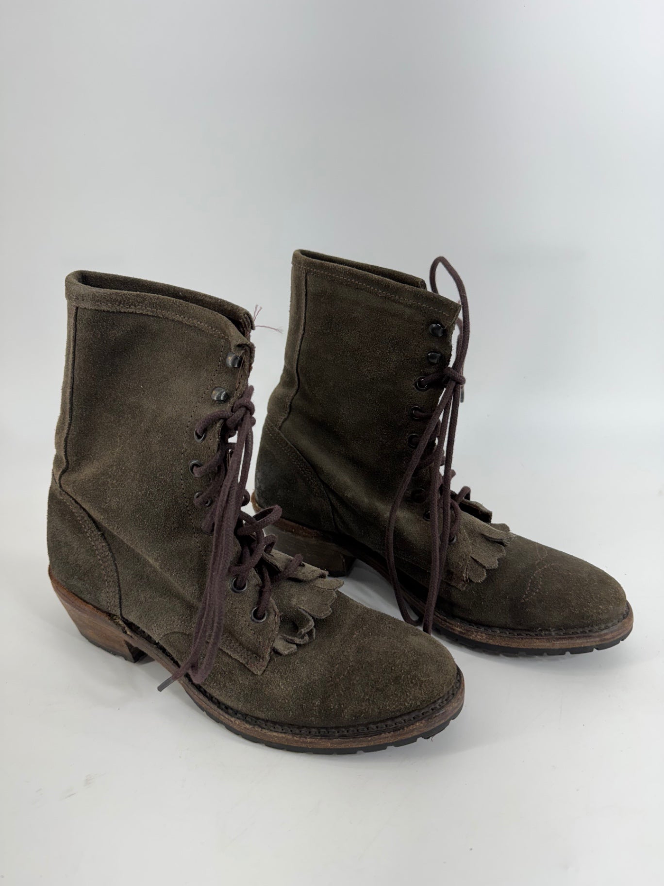 Vintage Shoe Co. Ankle Leather Boots
