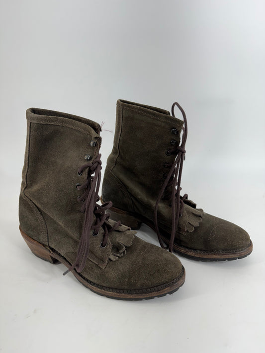 Vintage Shoe Co. Ankle Leather Boots