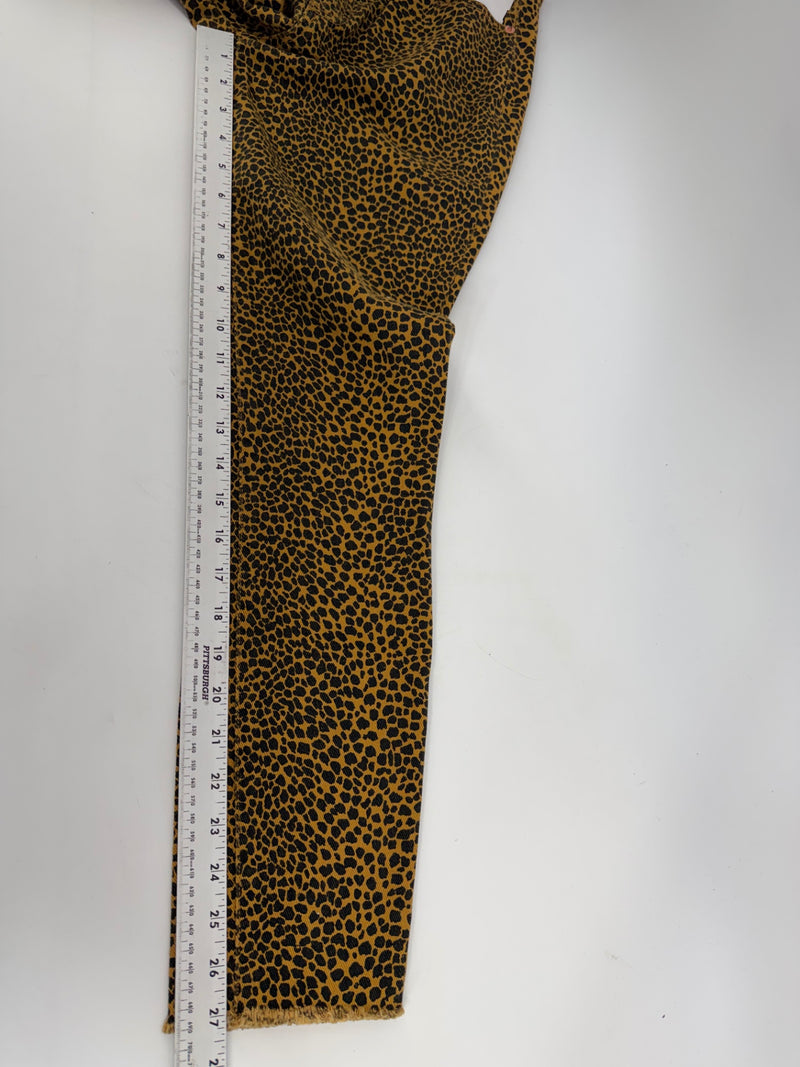 Current Elliott Stiletto Leopard Print Skinny Jeans High Rise NEW Size 27