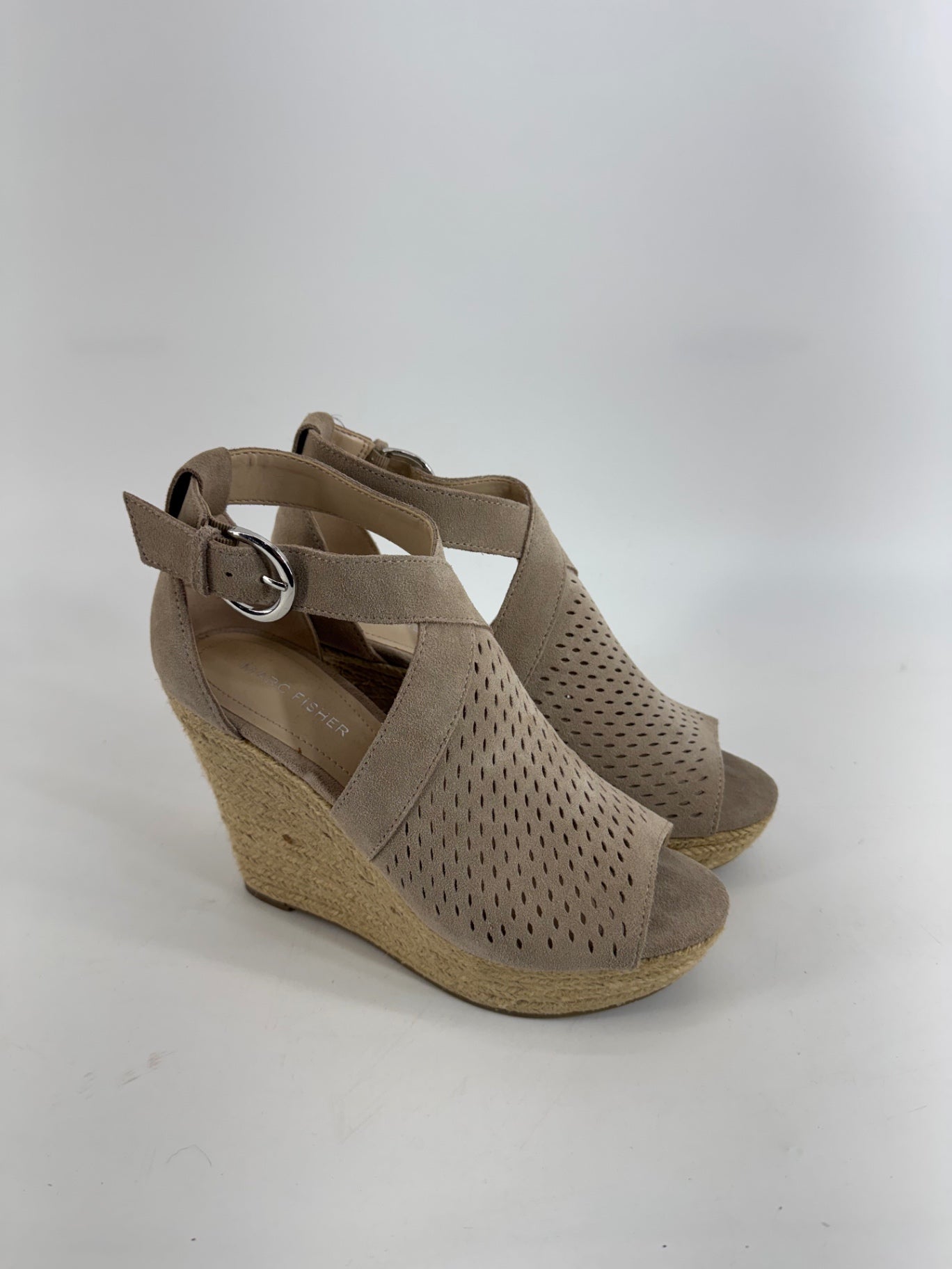 calley  test Marc Fisher Twine High Heel Wedge Sandal Sz 9