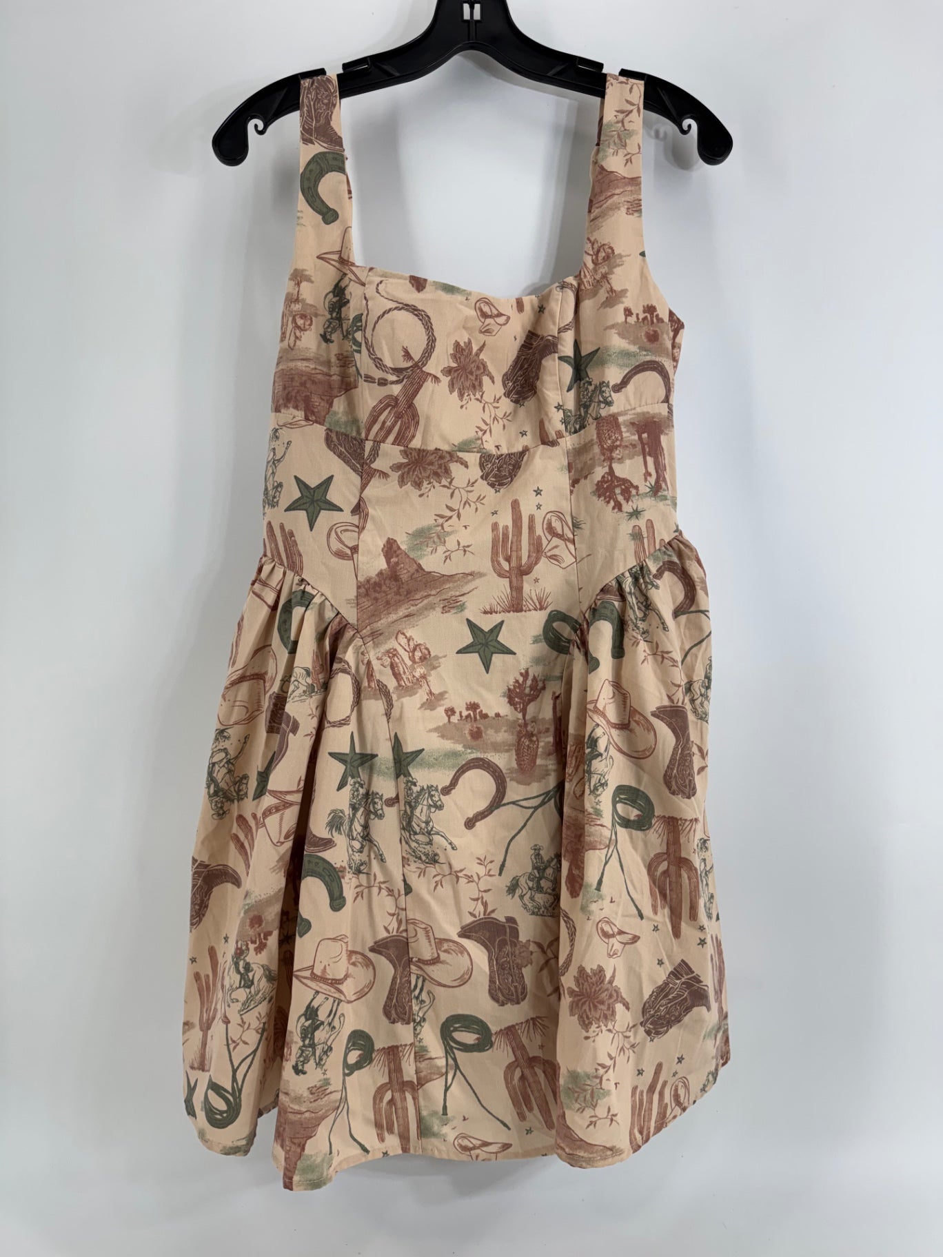 blu pepper Tan Cowgirl Desert Dress