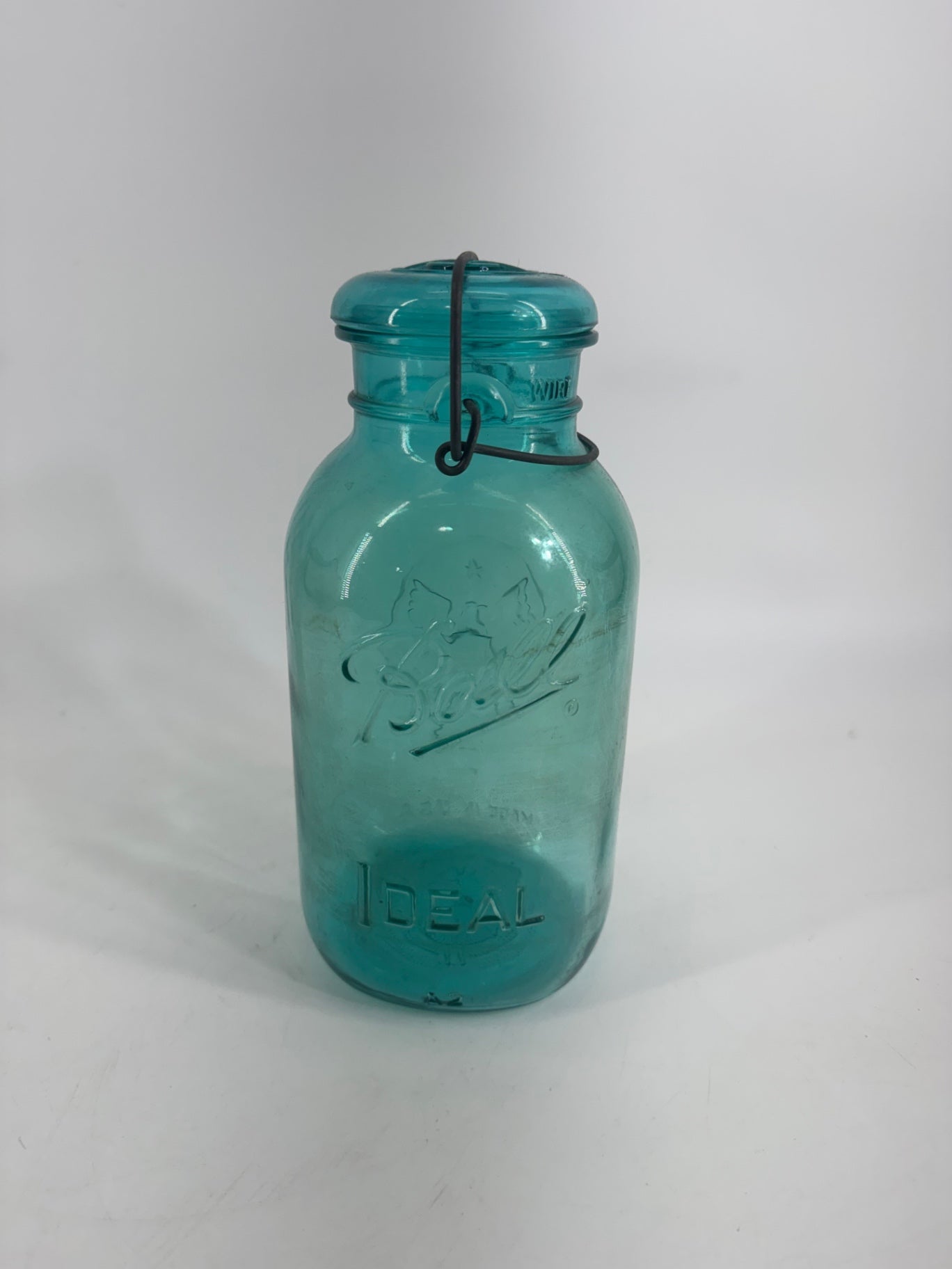 Ball Ideal Blue Glass Jar