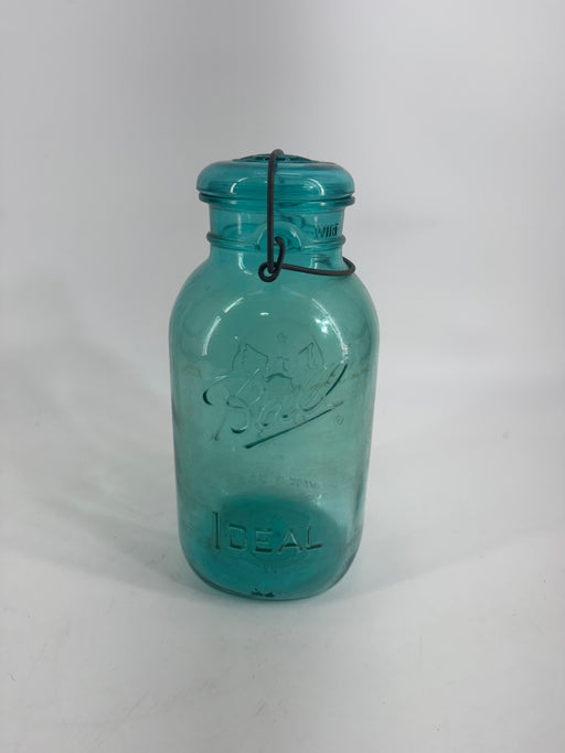 Ball Ideal Blue Glass Jar