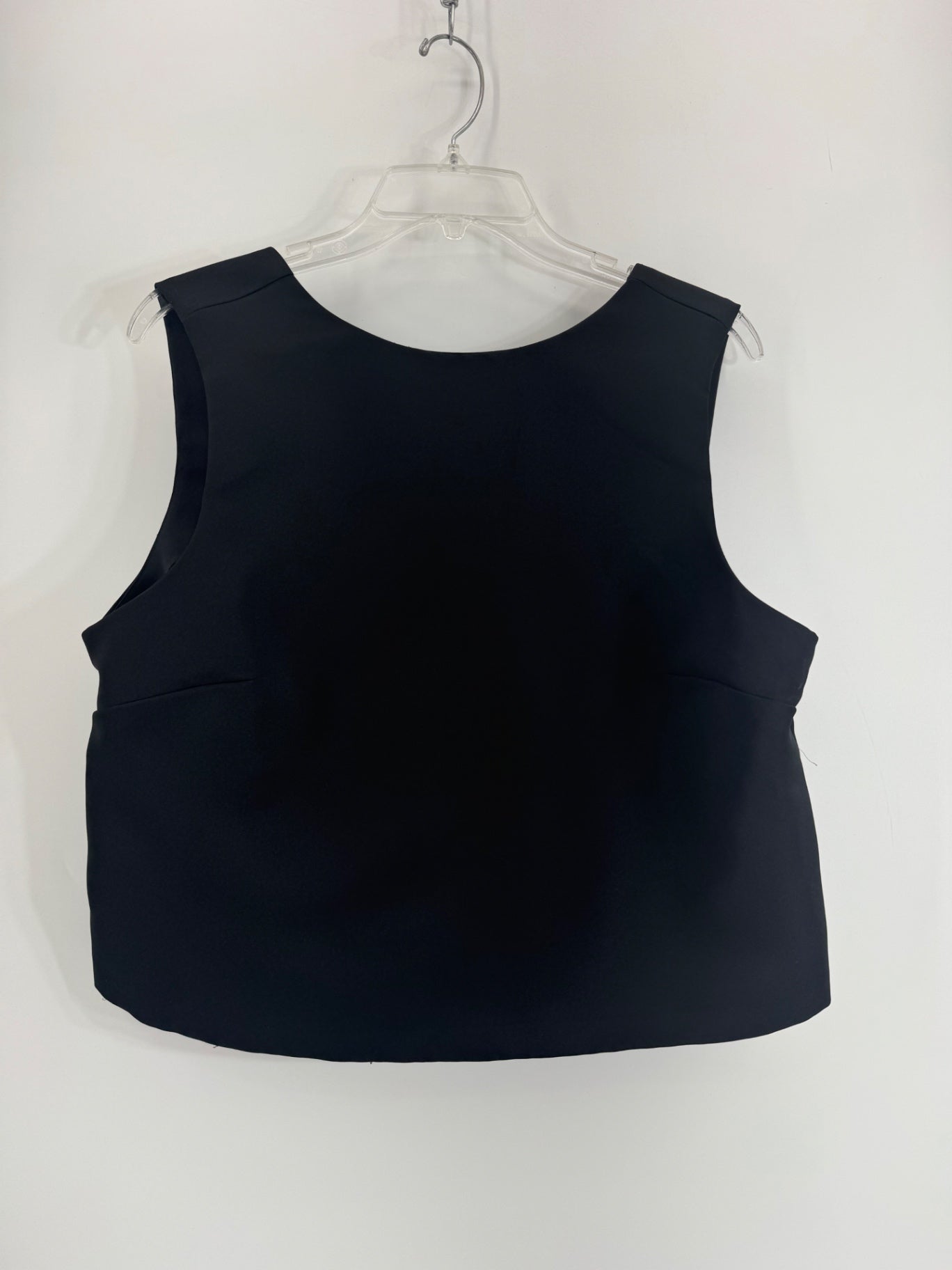 Divided Black Top w/ Bow Back