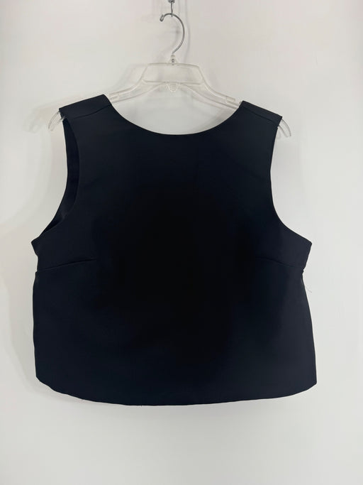 Divided Black Top w/ Bow Back