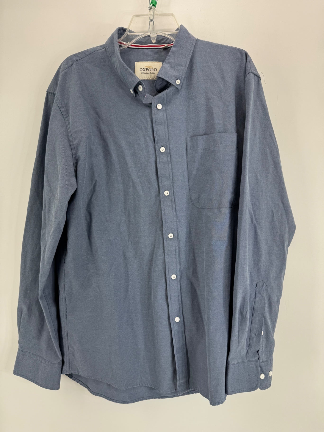 Oxford Blue Long Sleeve Button Up