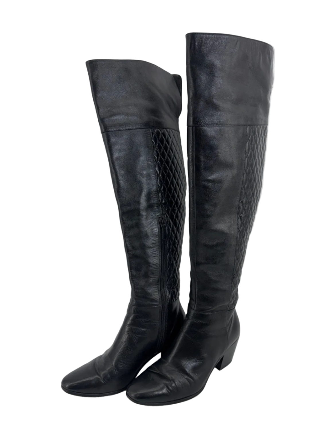 Cole Haan Black Leather Tall Riding Boot Sz 6.5