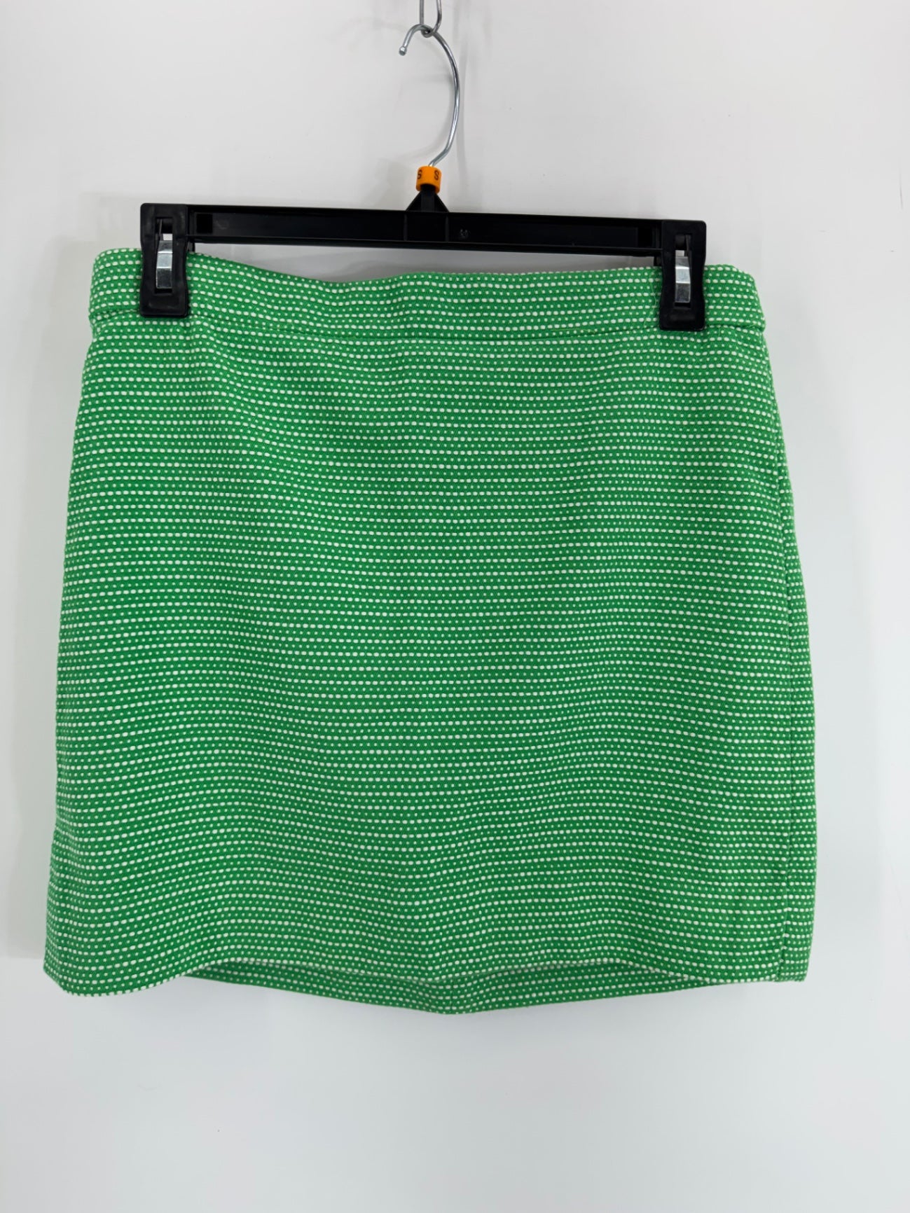 J. Crew Green Skirt w/ Dots