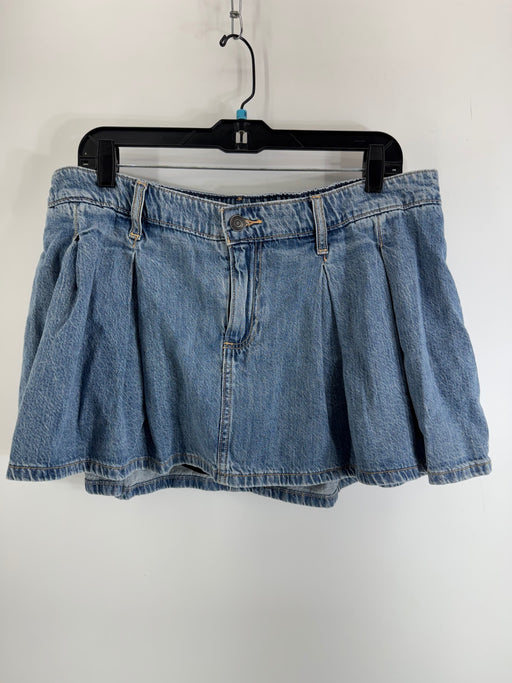 Hollister Pleated Denim Skirt w/ Shorts