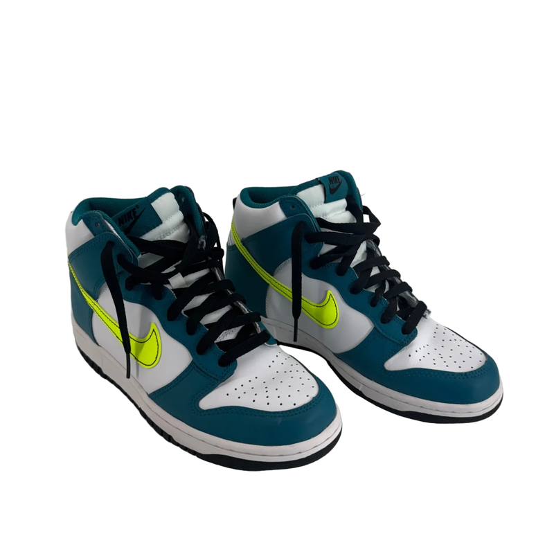 Nike Dunk High Bright Spruce Volt GS Sz 7Y